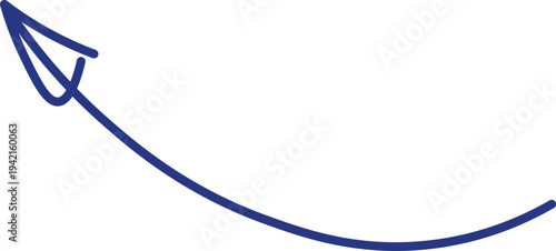 Arrow Curved Upward Doodle