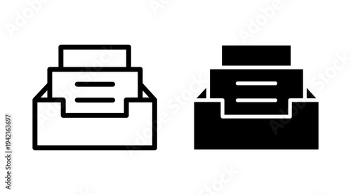 Archive folders icon set vector. Document vector icon. Archive storage icon.