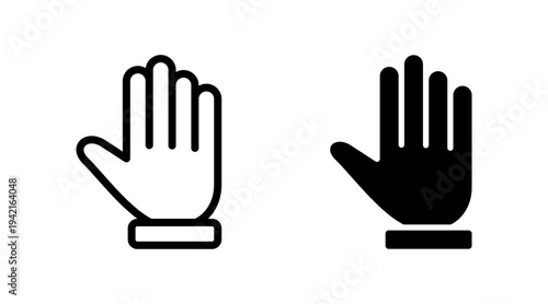 Hand icon set vector. hand sign and symbol. hand gesture
