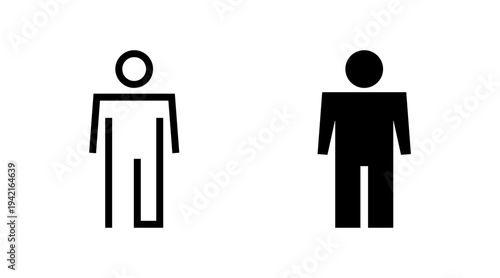 Man icon set vector. male sign and symbol. human symbol