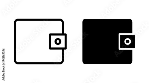 Wallet icon set vector. wallet sign and symbol