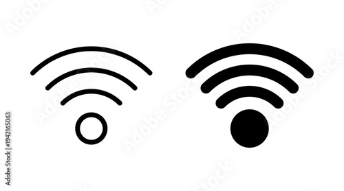Wifi icon set vector. signal sign and symbol. Wireless  icon