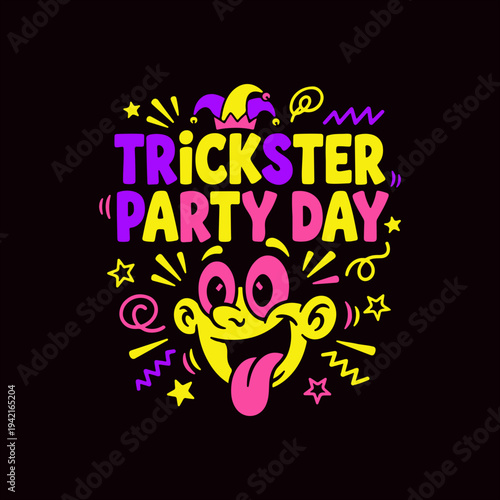 Trickster Party Day Funny St Patricks Day Jester Cartoon T Shirt Design