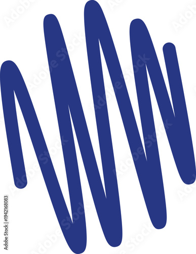 Scribble Wave Doodle Line Art