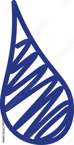 Droplet Scribble Doodle Mark