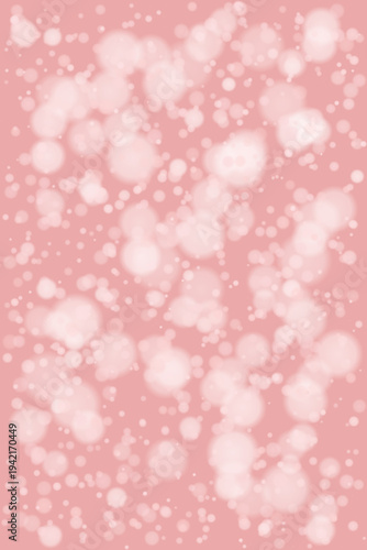 Soft Pink Bokeh Background with Dreamy Pastel Light Orbs for Baby Shower Invitations