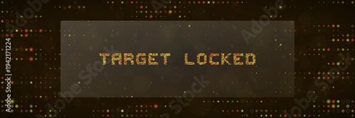 Target Locked Digital HUD Interface for Cyber Security and Military Gaming