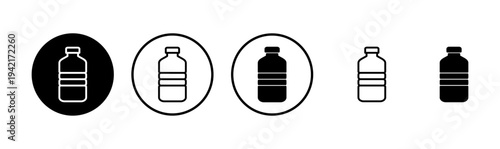 Bottle icon logo design. bottle sign and symbol