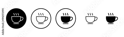 coffee cup icon logo design. cup a coffee sign and symbol