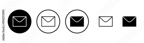 Mail icon logo design. email sign and symbol. E-mail icon. Envelope icon
