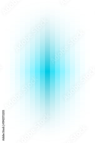 Vertical Blue Pixelated Light Beam Representing Quantum Data Stream and Digital Network
