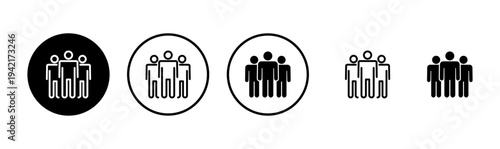 people icon logo design. person sign and symbol. User Icon vector