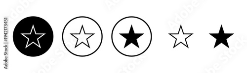 Star icon logo design. rating sign and symbol. favourite star icon