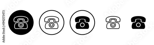 Telephone icon logo design. phone sign and symbol