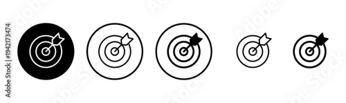 Target icon logo design. goal icon vector. target marketing sign and symbol