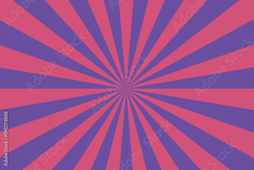 A striking sunburst pattern showcasing radiating lines in a captivating blend of deep purple and warm pink