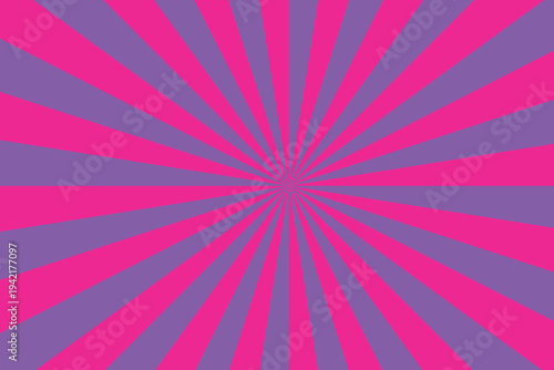 A vibrant sunburst pattern featuring radiating lines in an exciting combination of bright fuchsia and deep purple