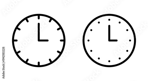 Clock icon symbol for apps and websites. Time sign and symbol. watch icon