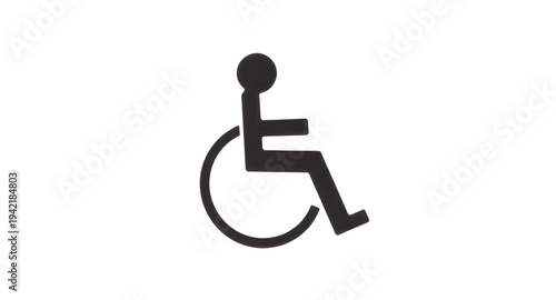 disabled, disability, wheelchair, handicap, accessibility, accessible, sign, symbol, icon, vector, illustration, silhouette, figure, person, mobility, support, assistance, inclusive, inclusion, equali