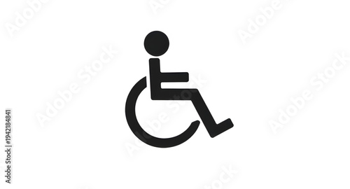 disabled, disability, wheelchair, handicap, accessibility, accessible, sign, symbol, icon, vector, illustration, silhouette, figure, person, mobility, support, assistance, inclusive, inclusion, equali