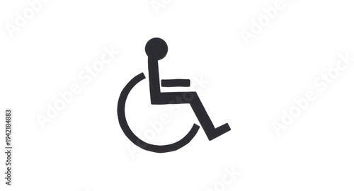 disabled, disability, wheelchair, handicap, accessibility, accessible, sign, symbol, icon, vector, illustration, silhouette, figure, person, mobility, support, assistance, inclusive, inclusion, equali