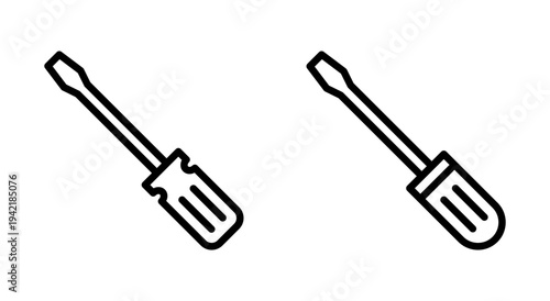 Screwdriver icon symbol for apps and websites. tools sign and symbol