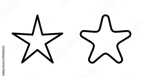 Star icon symbol for apps and websites. rating sign and symbol. favourite star icon