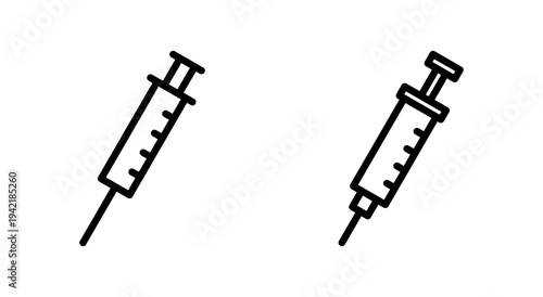 Syringe icon symbol for apps and websites. injection sign and symbol.vaccine icon