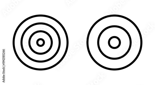 Target icon symbol for apps and websites. goal icon vector. target marketing sign and symbol