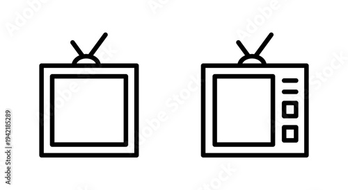 Tv icon symbol for apps and websites. television sign and symbol