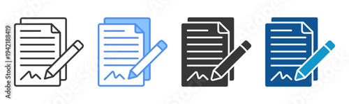 Evaluation Icon Set Multiple Style Collection