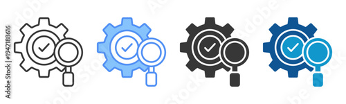 Test Icon Set Multiple Style Collection