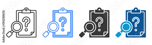 Testing Icon Set Multiple Style Collection