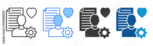 Capability Icon Set Multiple Style Collection