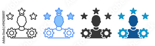 Expertise Icon Set Multiple Style Collection