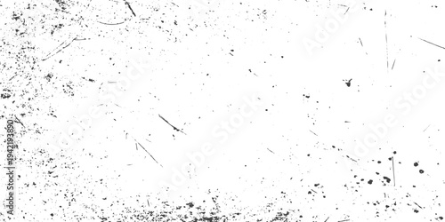 Dark monochrome grunge texture featuring scuffs cracks and dusty distressed old vector pattern