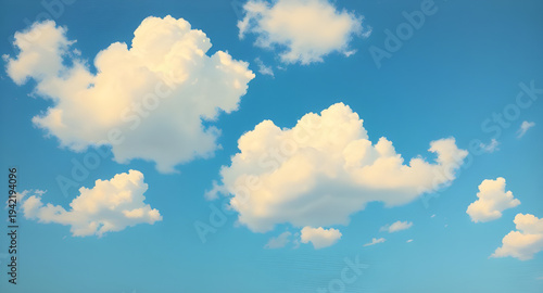 sky, blue, clouds, cloud, background, nature, atmosphere, air, daylight, sunny, clear, horizon, weather, calm, peaceful, serene, fluffy, soft, white, natural, environment, outdoor, scenic, landscape, 