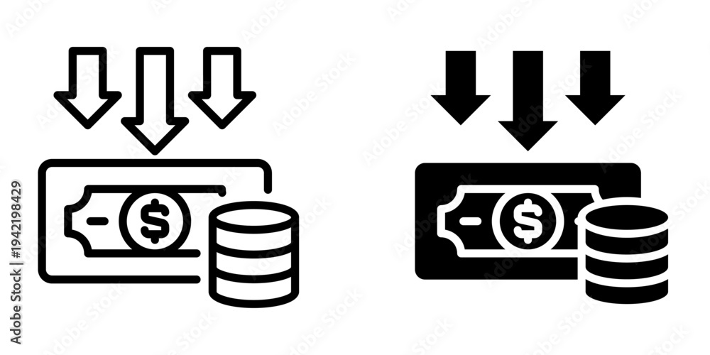 Ταπετσαρία cheap icon, element icon for design branding, print, and digital media