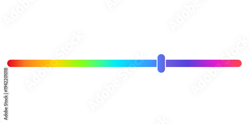 Rainbow Color Gradient Slider Bar UI Control Interface Element