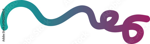 he image features a decorative wavy line that starts with a teal color on the left and transitions to a purple color on the right. This gradient creates a visually appealing effect, as both colors are