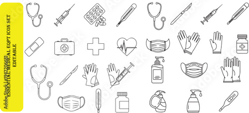 A collection of office stationery icons and construction tool symbols featuring hand drawn vector illustrations of pencils, scissors, and hammers in a creative doodle sketch pattern design