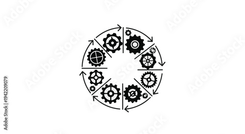 gear mechanism workflow process diagram