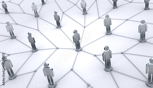 人型アイコンのネットワーク