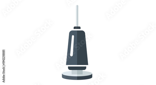 Modern Vacuum Cleaner Icon on White Background