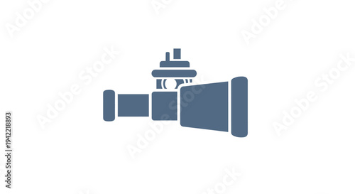 Industrial Valve Icon - Water Pipe Control System