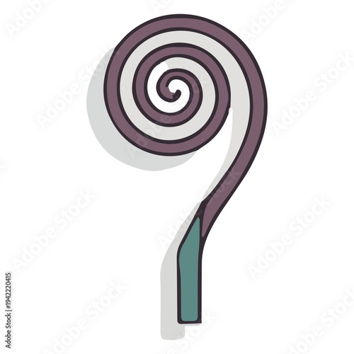Abstract Spiral Design Element