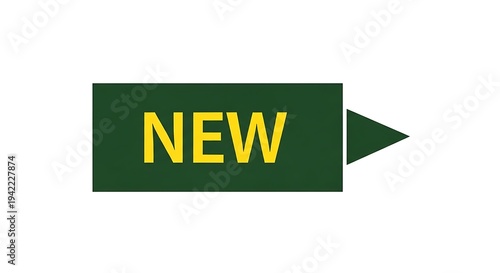 Modern New Product Label Banner Graphic.