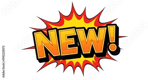 New Comic Style Burst Graphic Element.