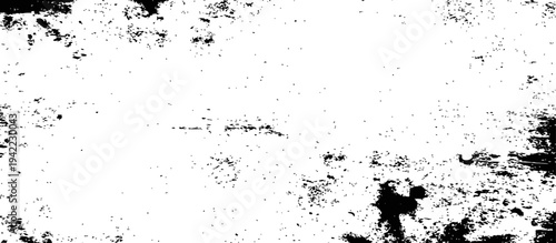 Black and white distressed grunge texture overlay for aged effect backgrounds and abstract designs