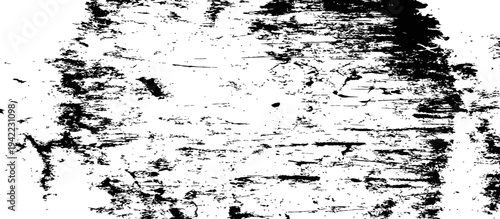 Black and White Grunge Texture Overlay Distressed Rough Surface Background Vector Abstract Art